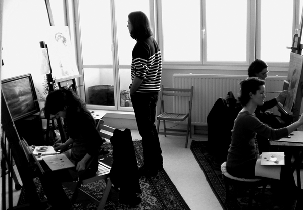 Cours de peinture,cours de dessin, atelier � Paris